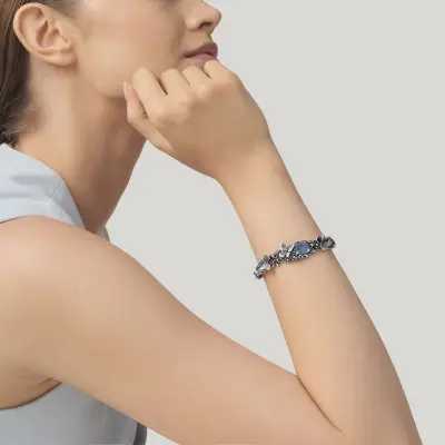 Blue Butterfly Bracelet צמיד כסף