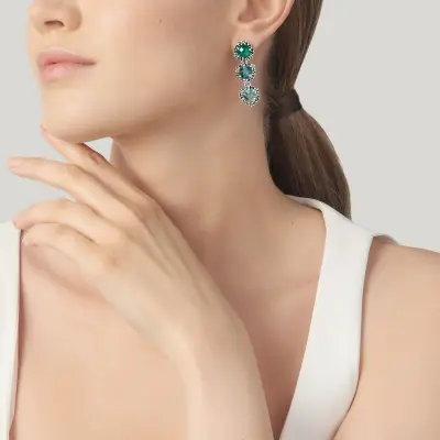 Blue Ivy Drop Earrings עגילי כסף