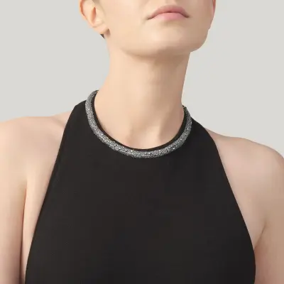 Petit Perlage Necklace קולר כסף