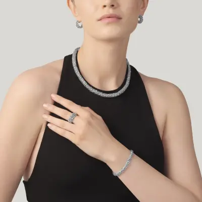 Petit Perlage Earrings עגילי כסף