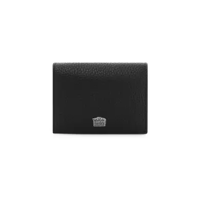 Embossed Leather Inside Pocket Wallet With Zip Closure ארנק עור
