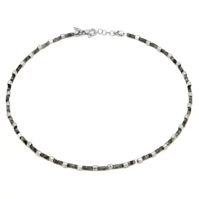 Labradorite Tango Necklace שרשרת כסף